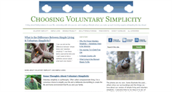 Desktop Screenshot of choosingvoluntarysimplicity.com